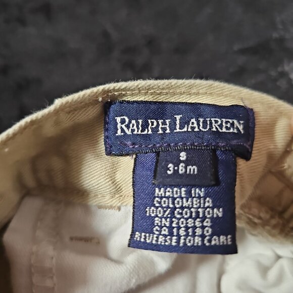Ralph Lauren 2-Piece Plaid Button-Down & Khaki Pants Set – 3–6 Months - Picture 4 of 4